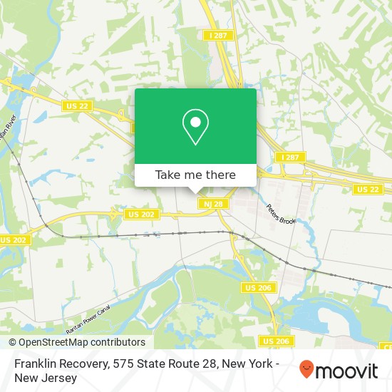 Mapa de Franklin Recovery, 575 State Route 28