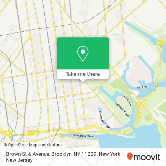 Mapa de Brown St & Avenue, Brooklyn, NY 11229