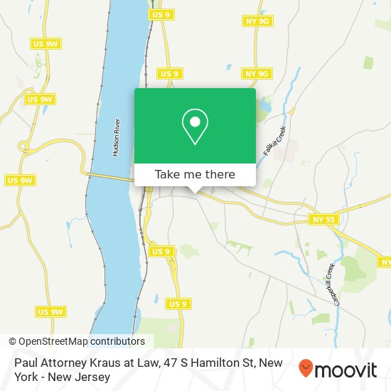 Mapa de Paul Attorney Kraus at Law, 47 S Hamilton St