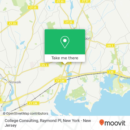 College Consulting, Raymond Pl map