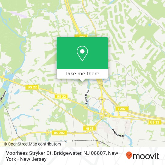 Voorhees Stryker Ct, Bridgewater, NJ 08807 map