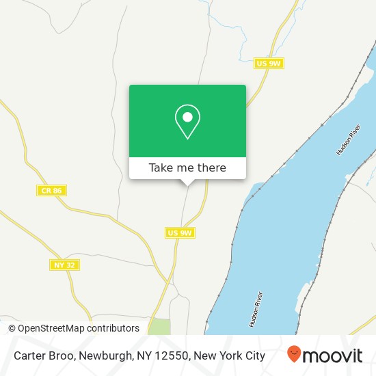 Mapa de Carter Broo, Newburgh, NY 12550