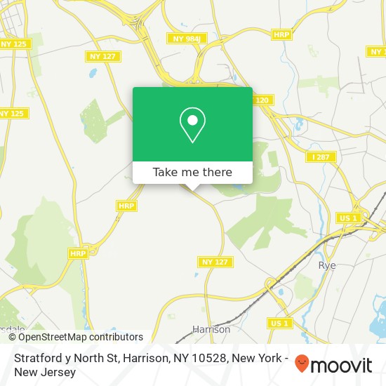 Mapa de Stratford y North St, Harrison, NY 10528