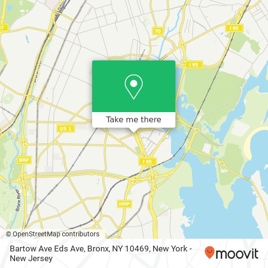 Mapa de Bartow Ave Eds Ave, Bronx, NY 10469