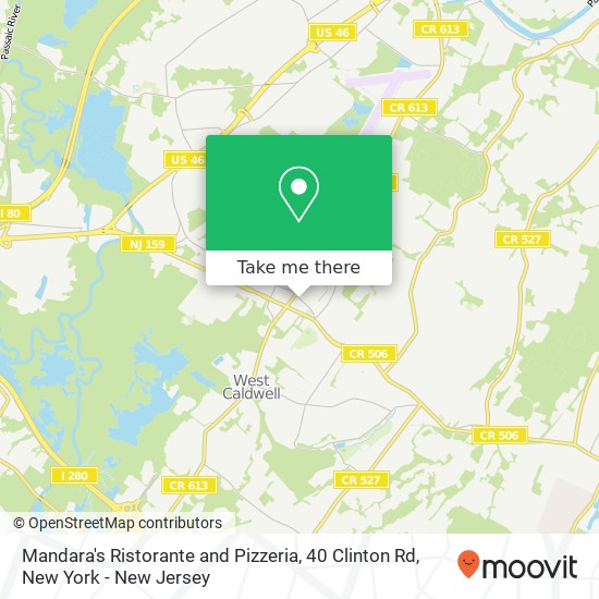 Mapa de Mandara's Ristorante and Pizzeria, 40 Clinton Rd