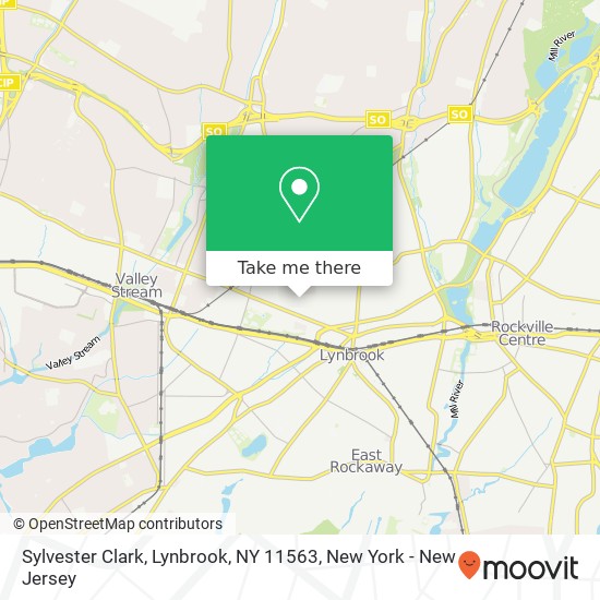 Mapa de Sylvester Clark, Lynbrook, NY 11563