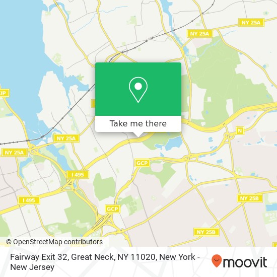 Mapa de Fairway Exit 32, Great Neck, NY 11020