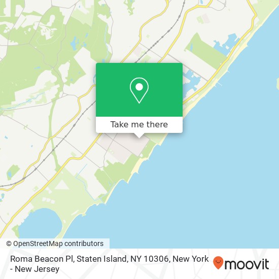 Mapa de Roma Beacon Pl, Staten Island, NY 10306