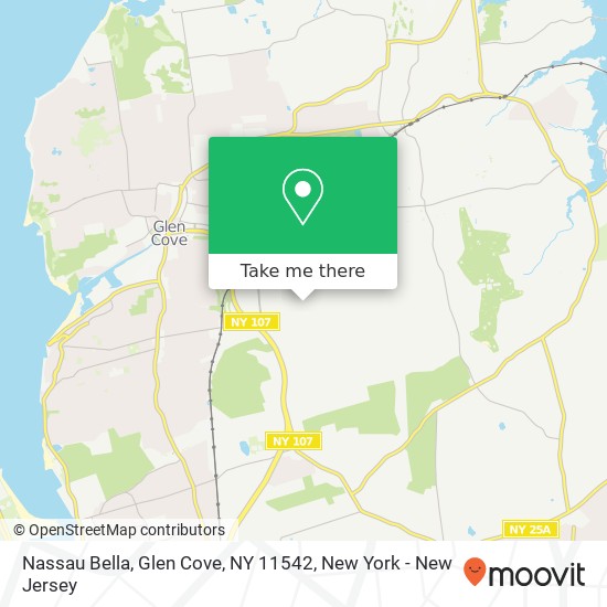 Mapa de Nassau Bella, Glen Cove, NY 11542