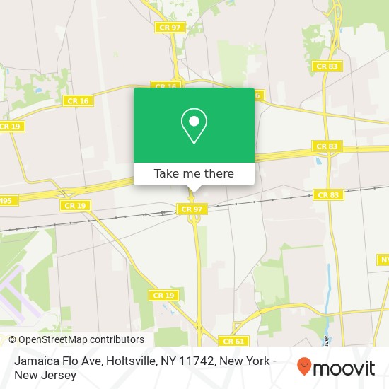 Mapa de Jamaica Flo Ave, Holtsville, NY 11742