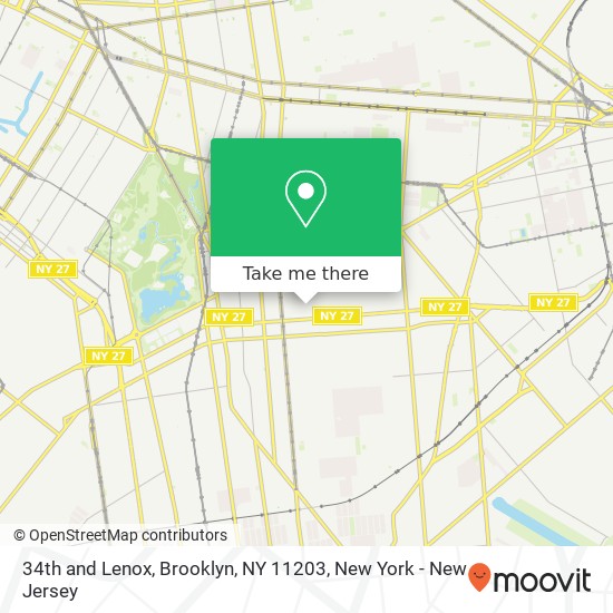 Mapa de 34th and Lenox, Brooklyn, NY 11203