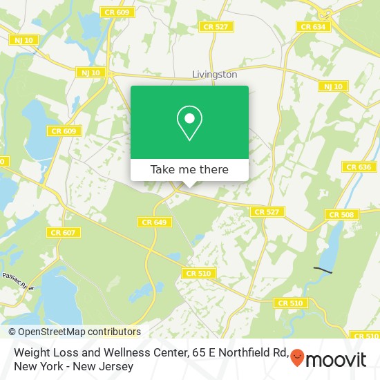 Mapa de Weight Loss and Wellness Center, 65 E Northfield Rd