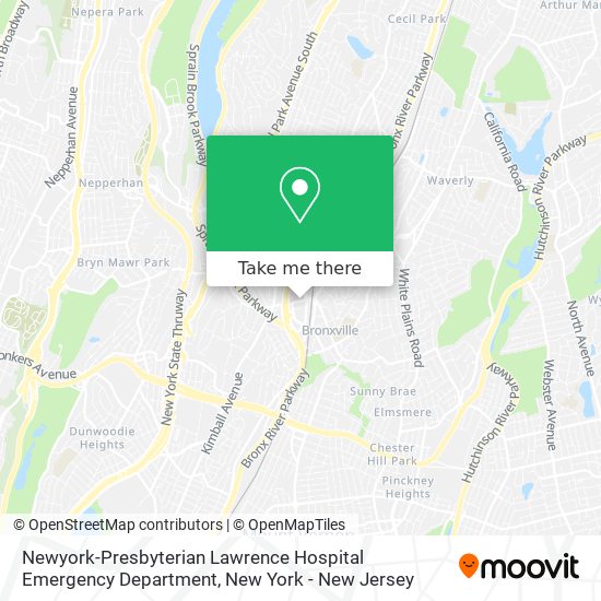 Newyork-Presbyterian Lawrence Hospital Emergency Department map