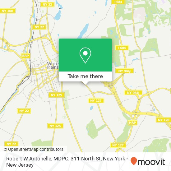 Mapa de Robert W Antonelle, MDPC, 311 North St