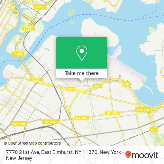 Mapa de 7770 21st Ave, East Elmhurst, NY 11370