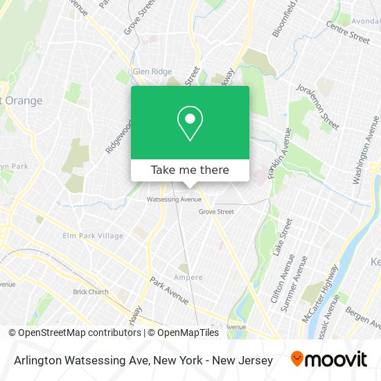 Arlington Watsessing Ave map