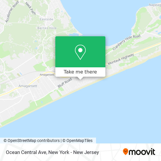 Mapa de Ocean Central Ave