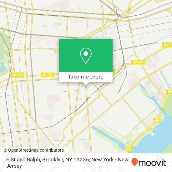 E St and Ralph, Brooklyn, NY 11236 map