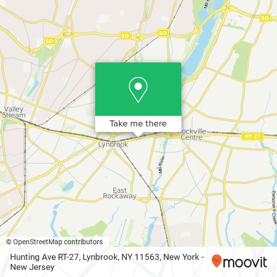 Hunting Ave RT-27, Lynbrook, NY 11563 map