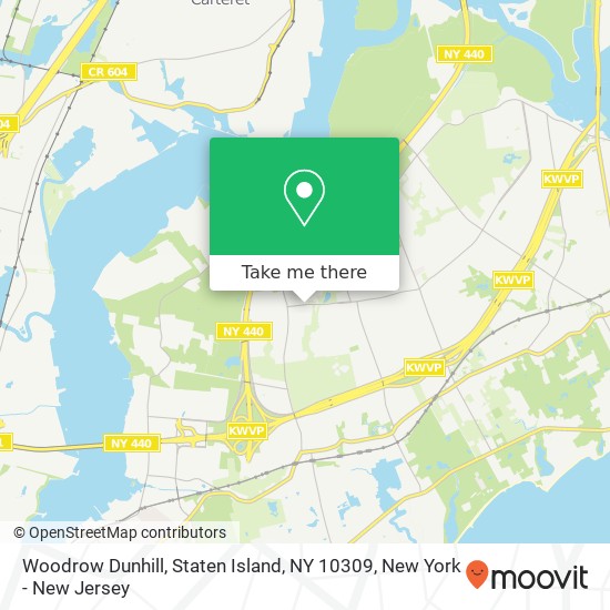 Mapa de Woodrow Dunhill, Staten Island, NY 10309