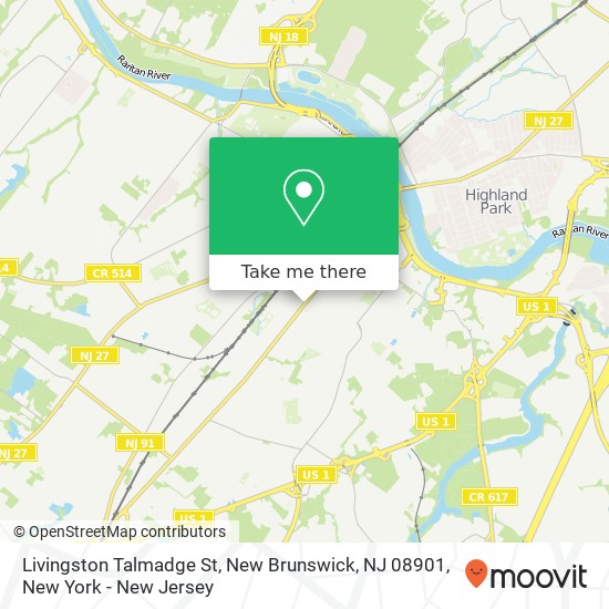 Livingston Talmadge St, New Brunswick, NJ 08901 map