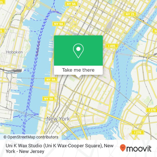 Uni K Wax Studio (Uni K Wax-Cooper Square) map