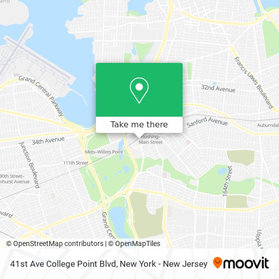 Mapa de 41st Ave College Point Blvd