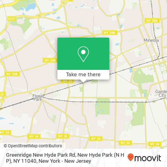 Mapa de Greenridge New Hyde Park Rd, New Hyde Park (N H P), NY 11040