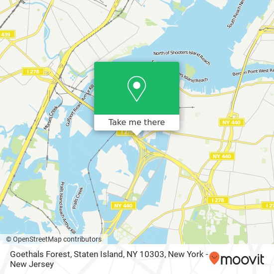 Goethals Forest, Staten Island, NY 10303 map