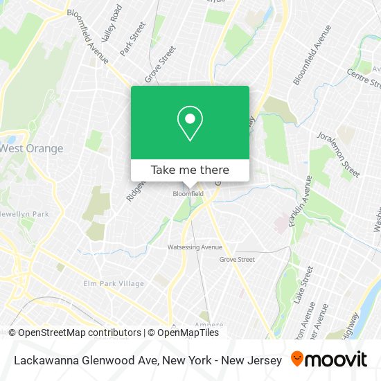 Lackawanna Glenwood Ave map