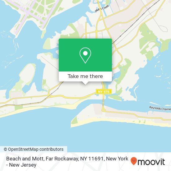 Beach and Mott, Far Rockaway, NY 11691 map