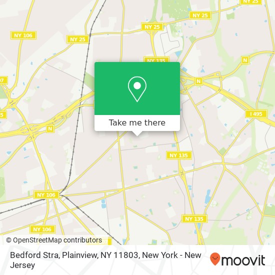 Mapa de Bedford Stra, Plainview, NY 11803