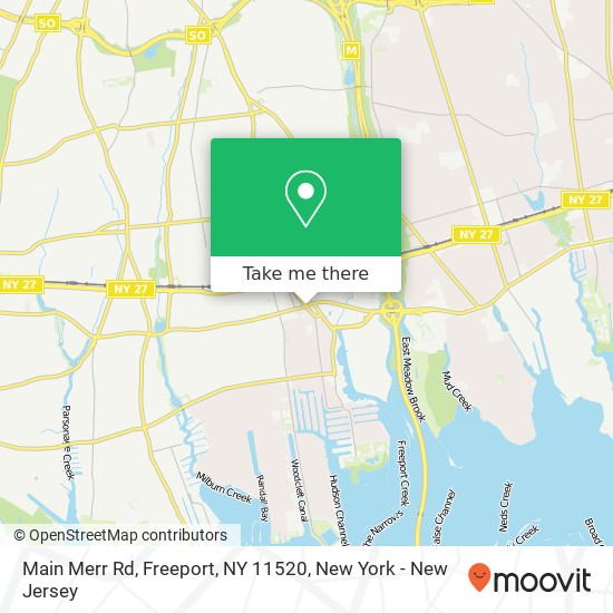 Mapa de Main Merr Rd, Freeport, NY 11520