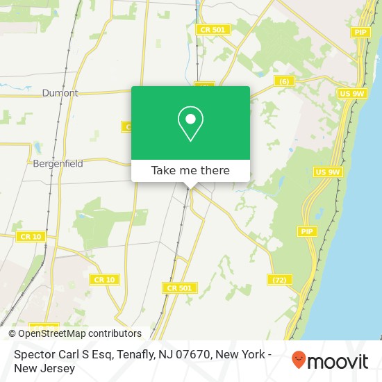 Spector Carl S Esq, Tenafly, NJ 07670 map