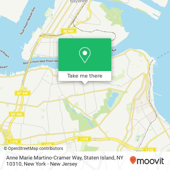 Anne Marie Martino-Cramer Way, Staten Island, NY 10310 map