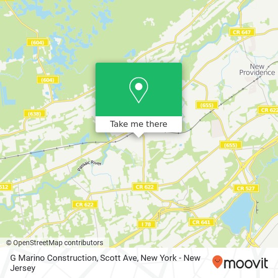 Mapa de G Marino Construction, Scott Ave