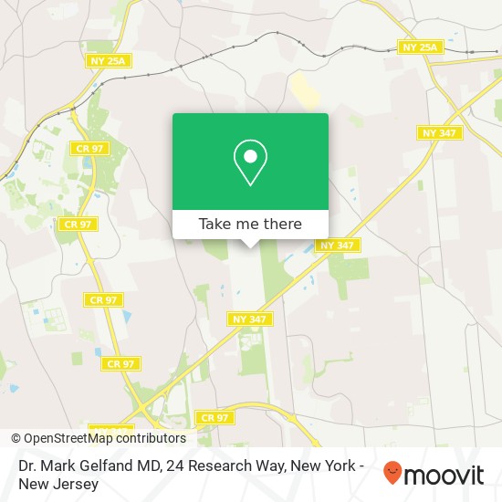 Mapa de Dr. Mark Gelfand MD, 24 Research Way