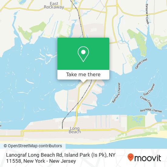 Mapa de Lanograf Long Beach Rd, Island Park (Is Pk), NY 11558