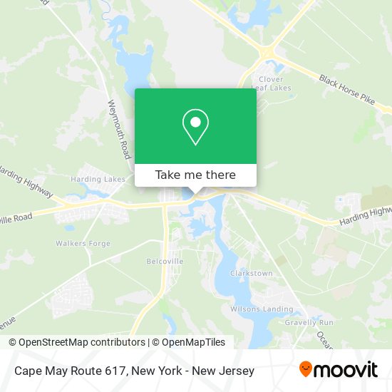 Mapa de Cape May Route 617