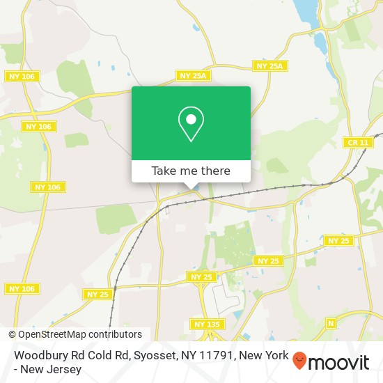 Mapa de Woodbury Rd Cold Rd, Syosset, NY 11791