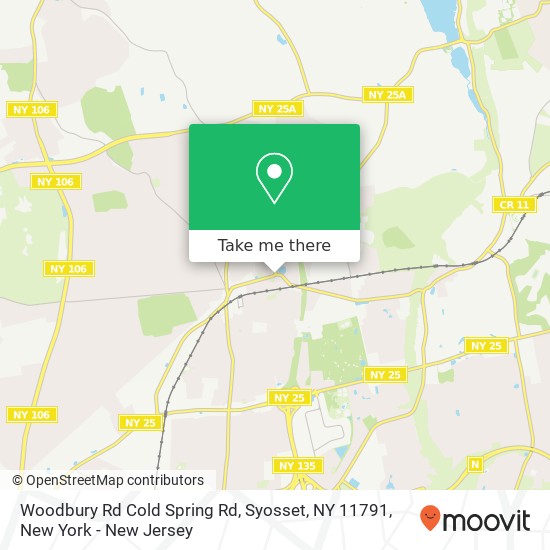 Woodbury Rd Cold Spring Rd, Syosset, NY 11791 map