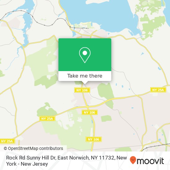 Mapa de Rock Rd Sunny Hill Dr, East Norwich, NY 11732