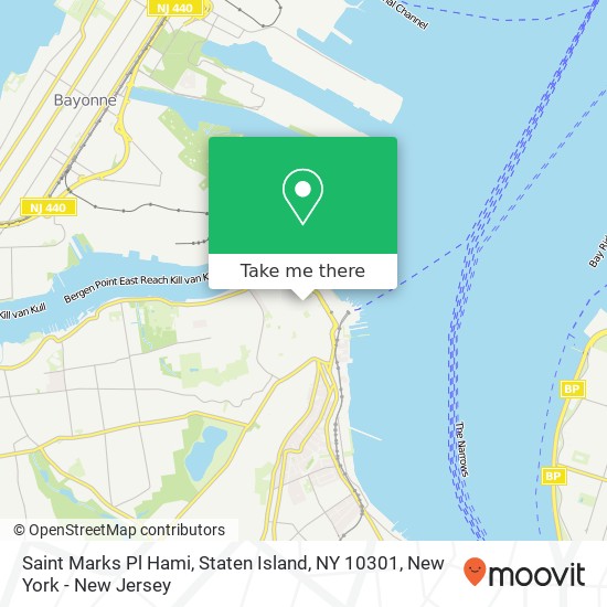 Saint Marks Pl Hami, Staten Island, NY 10301 map