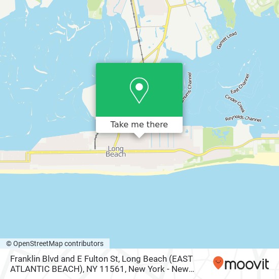 Franklin Blvd and E Fulton St, Long Beach (EAST ATLANTIC BEACH), NY 11561 map