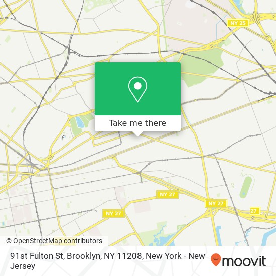 Mapa de 91st Fulton St, Brooklyn, NY 11208