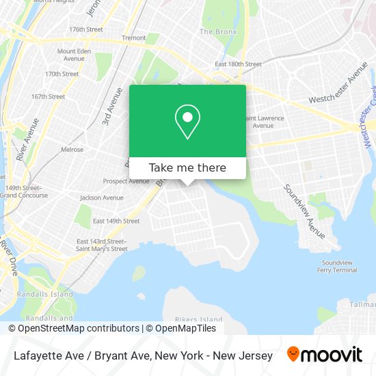 Lafayette Ave / Bryant Ave map