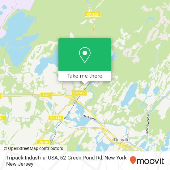 Mapa de Tripack Industrial USA, 52 Green Pond Rd