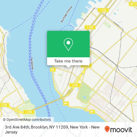 Mapa de 3rd Ave 84th, Brooklyn, NY 11209