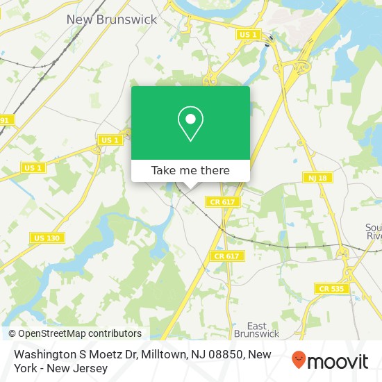Washington S Moetz Dr, Milltown, NJ 08850 map