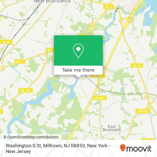 Mapa de Washington S St, Milltown, NJ 08850